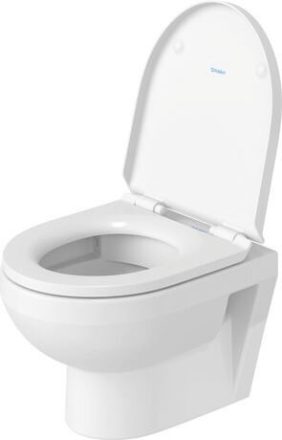 Duravit No.1 Rimless fali compact WC-szett 365x480 mm, magasfényű fehér 45750900A1 