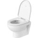 Duravit No.1 Rimless fali compact WC-szett 365x480 mm, magasfényű fehér 45750900A1 