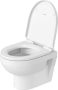 Duravit No.1 Rimless fali compact WC-szett 365x480 mm, magasfényű fehér 45750900A1 