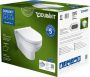 Duravit No.1 Rimless fali compact WC-szett 365x480 mm, magasfényű fehér 45750900A1 