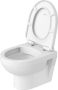 Duravit No.1 Rimless fali compact WC-szett 365x480 mm, magasfényű fehér 45750900A1 