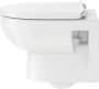 Duravit No.1 Rimless fali compact WC-szett 365x480 mm, magasfényű fehér 45750900A1 