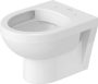 Duravit No.1 Rimless fali compact WC-szett 365x480 mm, magasfényű fehér 45750900A1 