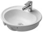 Duravit Manua felülről beépíthető kerámia mosdó 48x48 cm fehér 5220480000