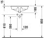 Duravit Manua felülről beépíthető kerámia mosdó 48x48 cm fehér 5220480000