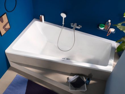 Duravit No.1 DuraStyle Basic trapéz alakú akril fürdőkád 170x100 cm, balos / fehér 700508000000000