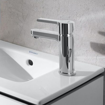 Duravit B.2 mosdócsaptelep S-es méret, automata leeresztővel, króm B21010001010