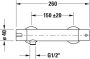 Duravit B.2 termosztátos zuhanycsaptelep, króm B24220000010