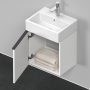 Duravit D-Neo 1 ajtós fali mosdószekrény Vero Air kézmosóhoz, jobbos, matt fehér DE4217R1818