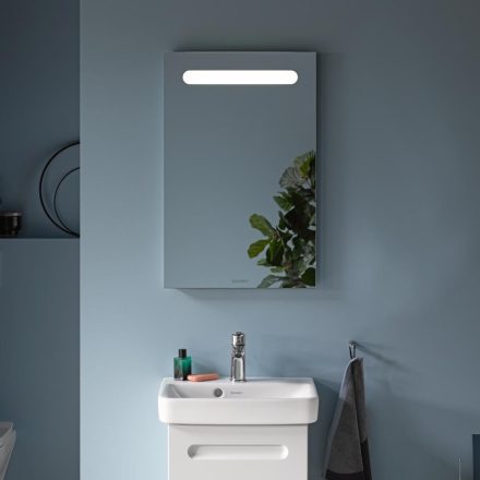 Duravit No.1 DuraStyle Basic tükör LED világítással 45x70 cm, matt fehér N17950000000000 