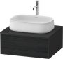 Duravit Zencha alsószekrény 65x55 cm 1 fiókkal, fiókrendező nélkül, fekete tölgy/matt grafit ZE4810016800000