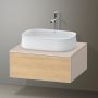 Duravit Zencha alsószekrény 65x55 cm 1 fiókkal, fiókrendező nélkül, natúr tölgy/matt taupe ZE4810030830000