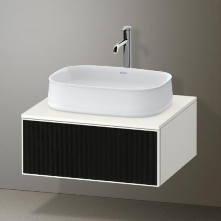 Duravit Zencha alsószekrény 65x55, fiókrendező nélkül, strukturált fekete/matt fehér ZE4810063840000