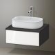 Duravit Zencha alsószekrény 65x55, fiókrendező nélkül, fehér üveg/matt grafit ZE4810064800000