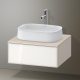 Duravit Zencha alsószekrény 65x55, tölgy fiókrendezővel, fehér üveg/matt taupe ZE4810064830I00