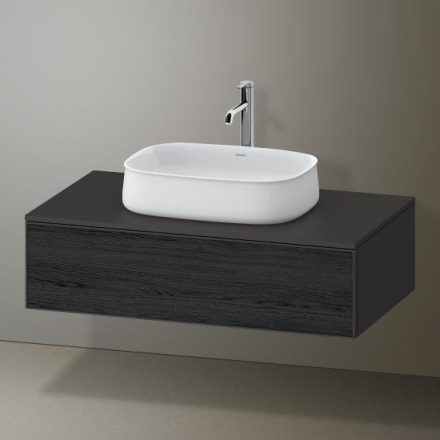 Duravit Zencha alsószekrény 100, fiókrendező nélkül, fekete tölgy/matt grafit ZE4811016800000