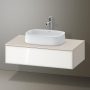 Duravit Zencha fiókos alsószekrény 100, fiókrendező nélkül, fehér üveg/matt taupe ZE4811064830000