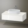 Duravit Zencha fiókos alsószekrény 100, fiókrendező nélkül, fehér üveg/matt fehér ZE4811064840000