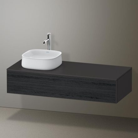 Duravit Zencha balos alsószekrény 130, fiókrendező nélkül, fekete tölgy/matt grafit ZE4812L16800000