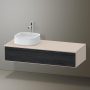 Duravit Zencha balos alsószekrény 130, fiókrendező nélkül, fekete tölgy/matt taupe ZE4812L16830000