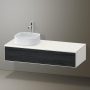 Duravit Zencha balos alsószekrény 130, fiókrendező nélkül, fekete tölgy/matt fehér ZE4812L16840000