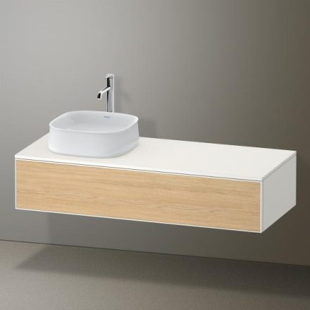 Duravit Zencha balos alsószekrény 130, dió fiókrendezővel, natúr tölgy/matt fehér ZE4812L30840E00