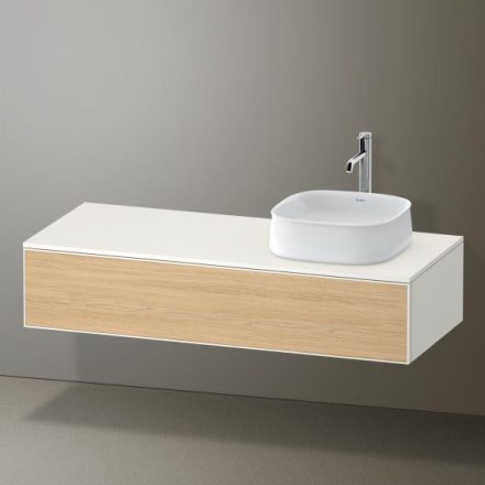 Duravit Zencha jobbos alsószekrény 130, fiókrendező nélkül, natúr tölgy/matt fehér ZE4812R30840000