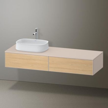 Duravit Zencha balos alsószekrény 160, dió fiókrendezővel, natúr tölgy/matt taupe ZE4814L30830G00