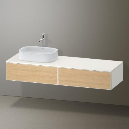 Duravit Zencha balos alsószekrény 160, dió fiókrendezővel, natúr tölgy/matt fehér ZE4814L30840F00