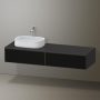 Duravit Zencha balos alsószekrény 160, fiókrendező nélkül, textúrált fekete/matt grafit ZE4814L63800000