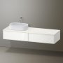 Duravit Zencha balos alsószekrény 160, fiókrendező nélkül, fehér üveg/matt fehér ZE4814L64840000