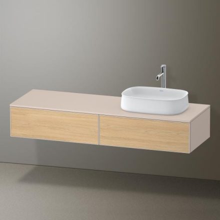 Duravit Zencha jobbos alsószekrény 160, fiókrendező nélkül, natúr tölgy/matt taupe ZE4814R30830000