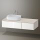 Duravit Zencha balos alsószekrény 130, tölgy fiókrendezővel, fehér üveg/matt taupe ZE4816064830J00