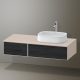 Duravit Zencha jobbos alsószekrény 130, dió fiókrendezővel, fekete tölgy/matt taupe ZE4817016830G00