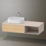 Duravit Zencha balos alsószekrény 130, dió fiókrendezővel, natúr tölgy/matt taupe ZE4818030830F00