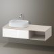 Duravit Zencha balos alsószekrény 130, fiókrendező nélkül, fehér üveg/matt taupe ZE4818064830000