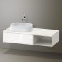 Duravit Zencha balos alsószekrény 130, fiókrendező nélkül, fehér üveg/matt fehér ZE4818064840000