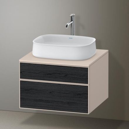 Duravit Zencha alsószekrény 65, dió fiókrendezővel, fekete tölgy/matt taupe ZE4820016830E00