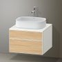 Duravit Zencha alsószekrény 65, fiókrendező nélkül, natúr tölgy/matt fehér ZE4820030840000