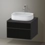 Duravit Zencha alsószekrény 65, fiókrendező nélkül, strukturált fekte/matt grafit ZE4820063800000