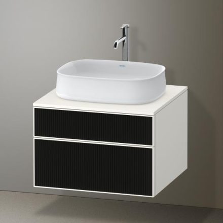 Duravit Zencha alsószekrény 65, fiókrendező nélkül, strukturált fekte/matt fehér ZE4820063840000