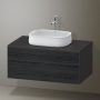 Duravit Zencha alsószekrény 100, dió fiókrendezővel, fekete tölgy/matt grafit ZE4821016800E00