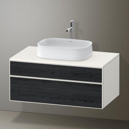 Duravit Zencha alsószekrény 100, fiókrendező nélkül, fekete tölgy/matt fehér ZE4821016840000