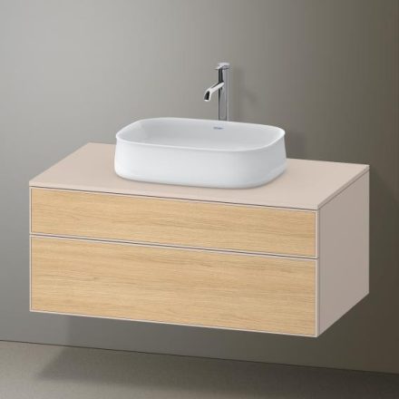 Duravit Zencha alsószekrény 100, dió fiókrendezővel, natúr tölgy/matt taupe ZE4821030830E00