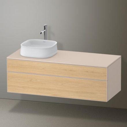 Duravit Zencha balos alsószekrény 130, fiókrendező nélkül, natúr tölgy/matt taupe ZE4822L30830000