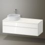 Duravit Zencha balos alsószekrény 130, fiókrendező nélkül, fehér üveg/matt fehér ZE4822L64840000