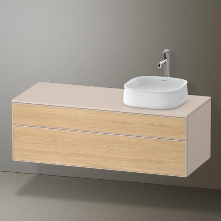 Duravit Zencha jobbos alsószekrény 130, tölgy fiókrendezővel, natúr tölgy/matt taupe ZE4822R30830I00