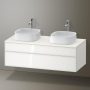 Duravit Zencha alsószekrény 130, fiókrendező nélkül, fehér üveg/matt fehér ZE4823B64840000