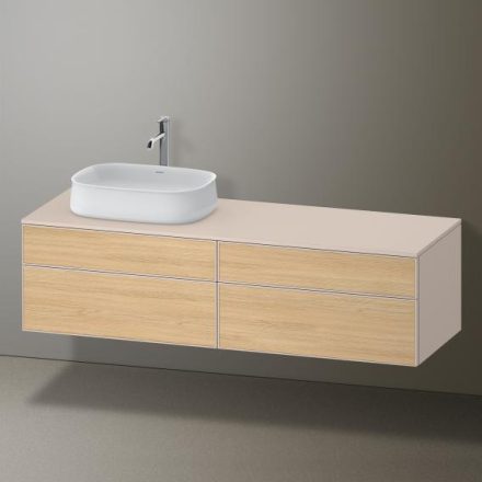 Duravit Zencha balos alsószekrény 160, dió fiókrendezővel, natúr tölgy/matt taupe ZE4824L30830F00