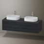 Duravit Zencha fiókos alsószekrény 160, fiókrendező nélkül, fekete tölgy/matt grafit ZE4825B16800000